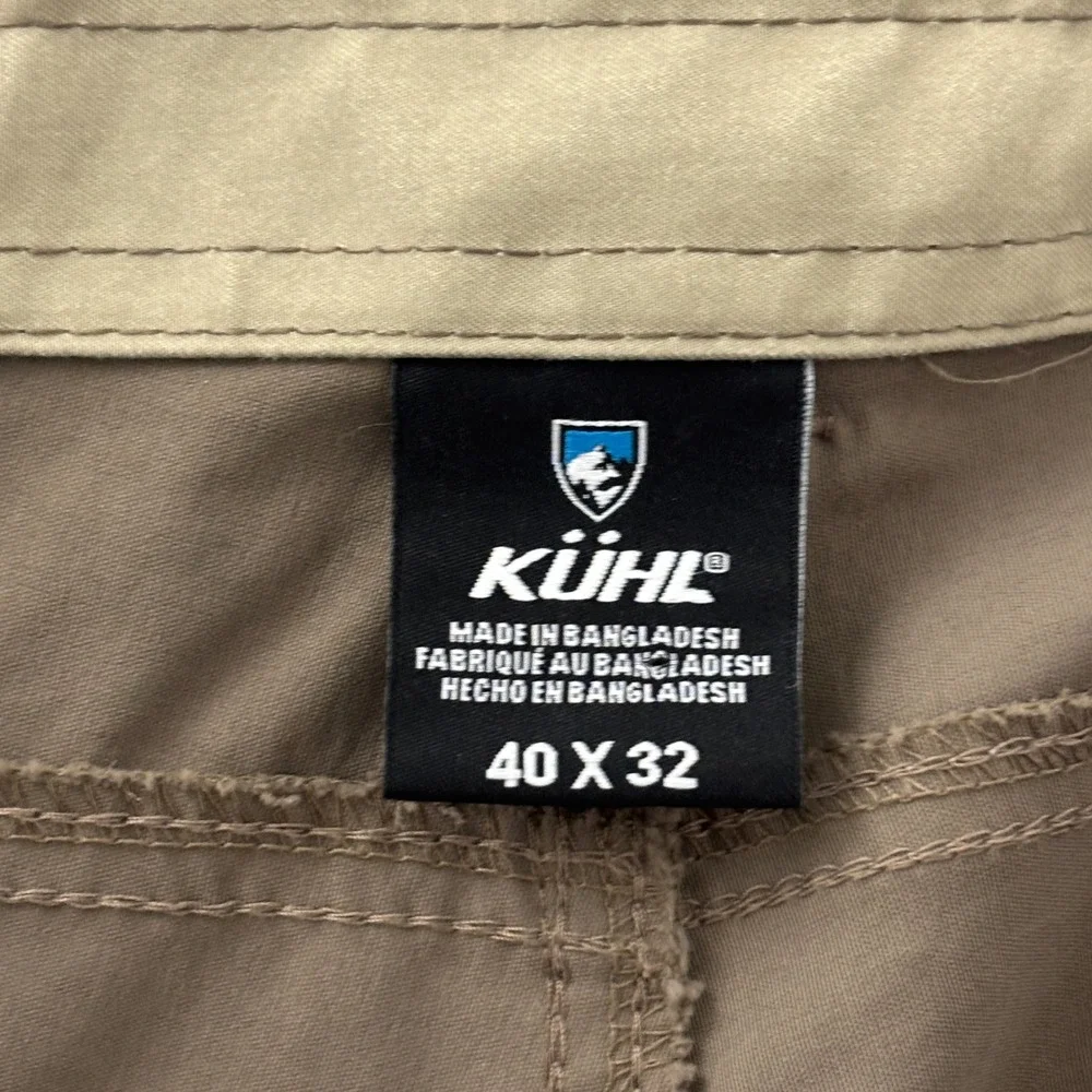 Kuhl Renegade Performance Pant Mens 40x32 Brown Stretch Hiking Outdoor 5120